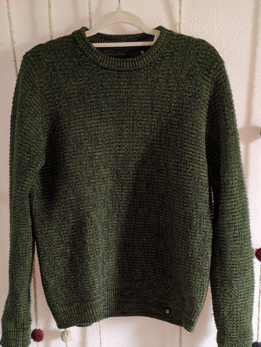 Men's Olive Green Crewneck Sweater